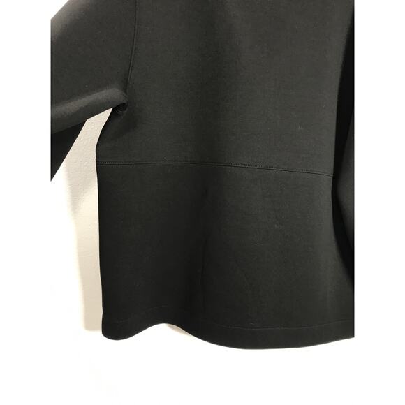 Club Monaco Men's Fleece Panelled Tech-Jersey Sweatshirt Black Large Warm Comfy - Picture 10 of 12